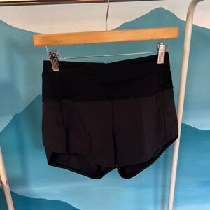 Size 4 lululemon speed up short high rise black 2.5" inseam
